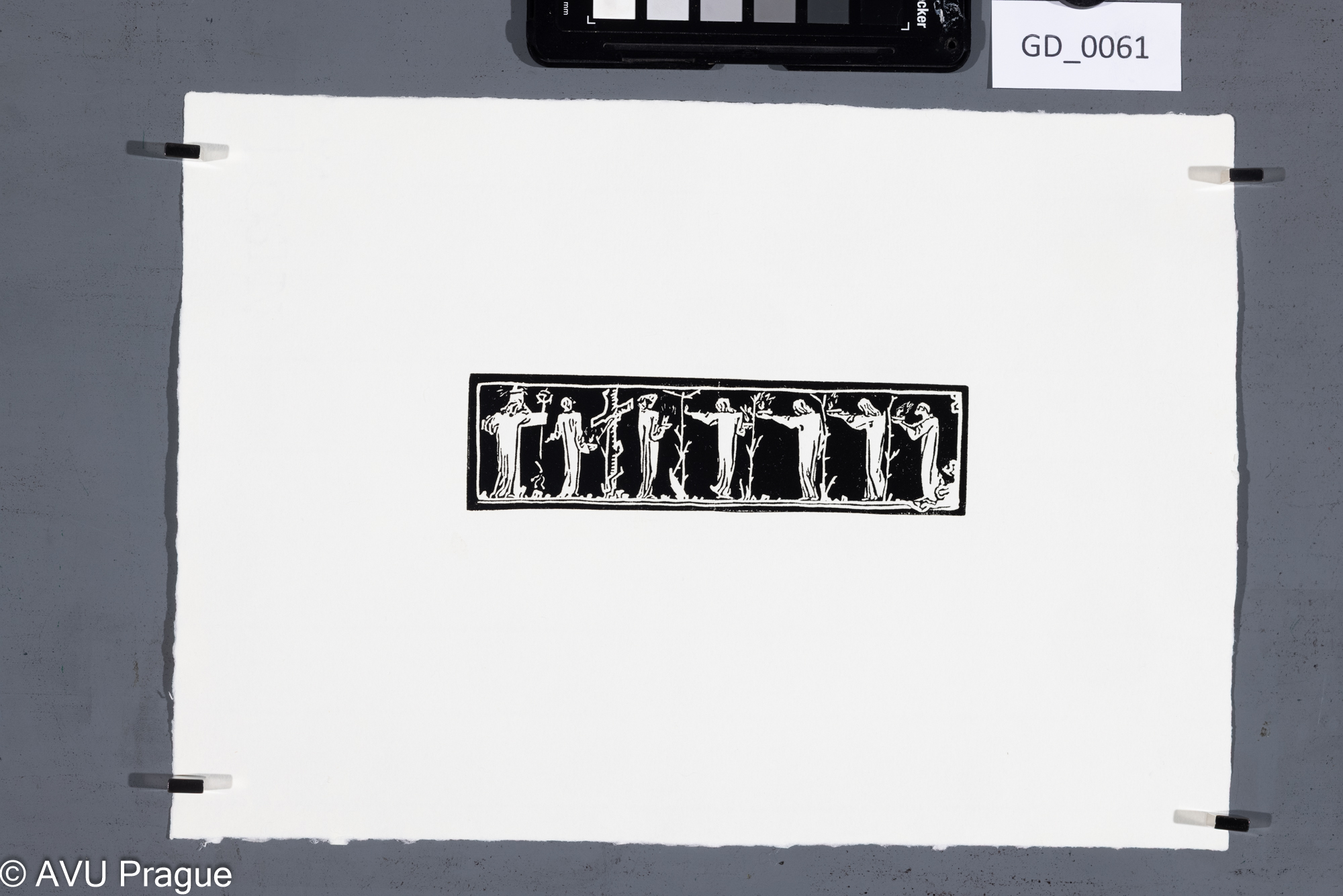 František Bílek; Tvůrce; 1905Dřevoryt; 4,8 x 14; 20,8 x 29,2;Bílek - novotisky z originálních matric GHMPtisk 2018