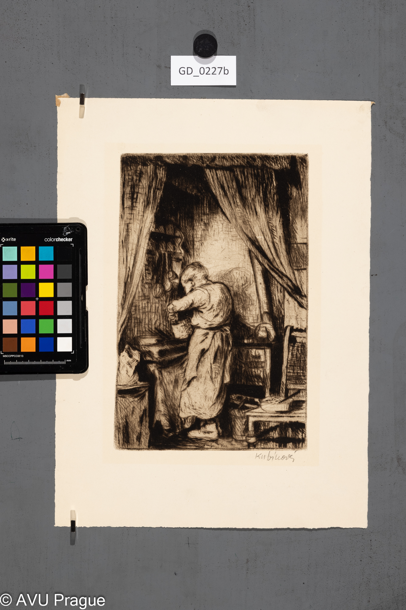 Jiřina KubínováBabička v kuchyniSuchá jehla 16,2 x 24,635,5 x 26Silovský