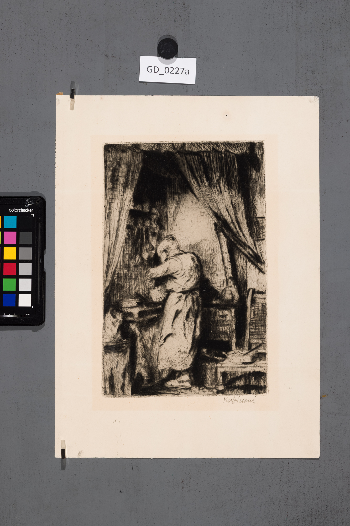 Jiřina KubínováBabička v kuchyniSuchá jehla 16,2 x 24,535 x 25,6Silovský