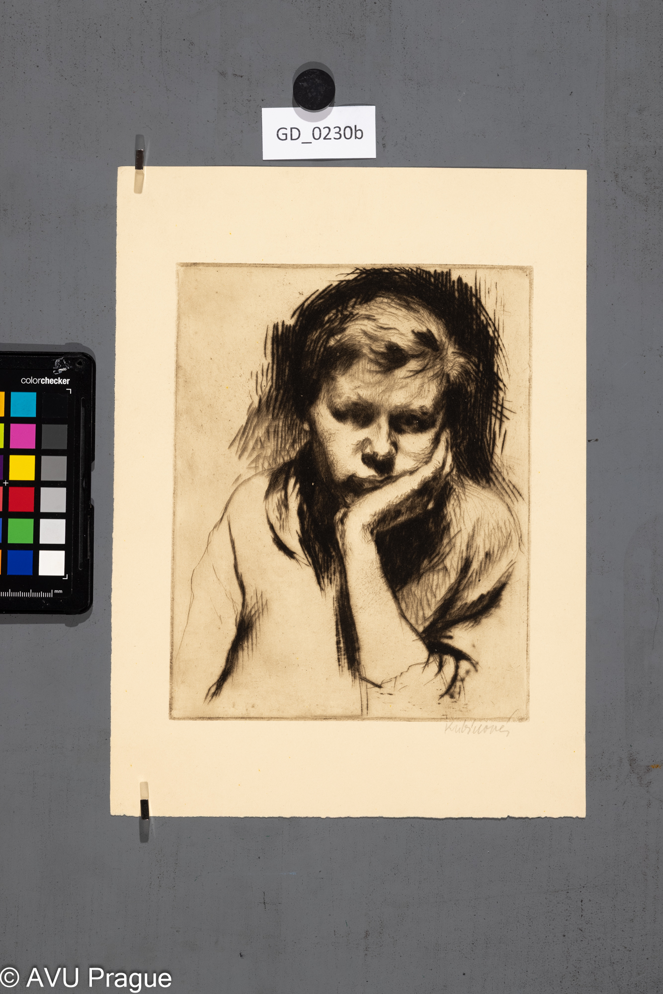 Jiřina KubínováAutoportrétSuchá jehla 21,8 x 17,331,1 x 22,6Silovský