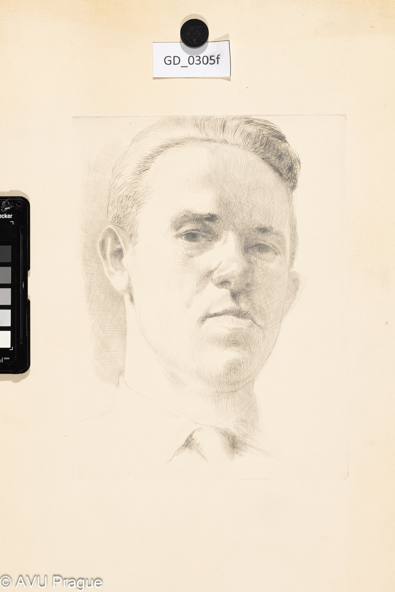 Karel Paták, Oťas Procházka,Suchá jehla, 25,8 x 19,5, 50,6 x 37,1, Pukl