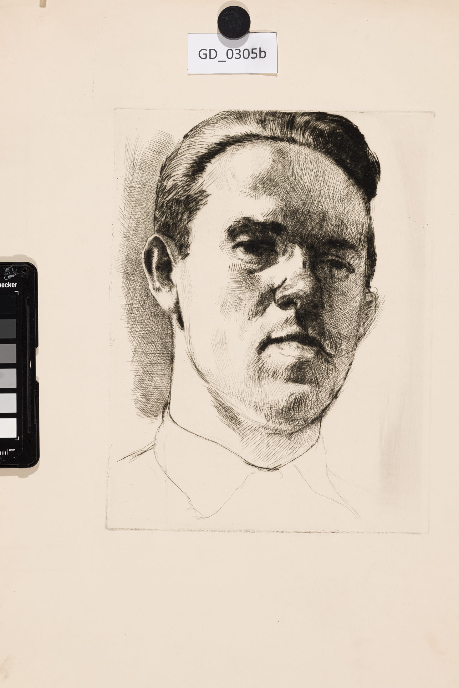 Karel Paták, Oťas Procházka,Suchá jehla, 25,8 x 19,5, 51,1 x 37,5, Pukl