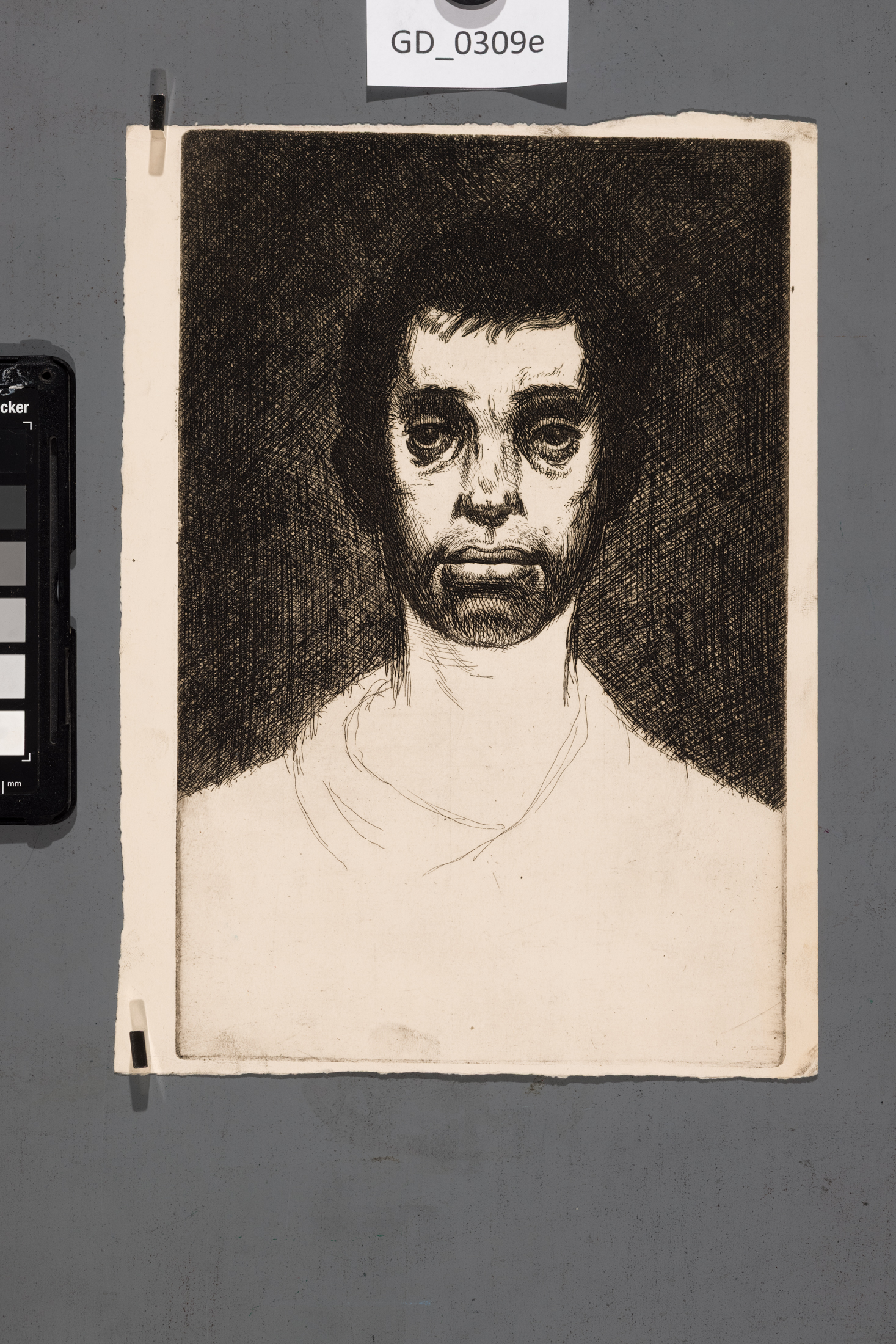Karel Paták, Portrét muže, 1953,Lept, 24,6 x 16,3, 25,4 x 18,6,Pukl, 4 stav
