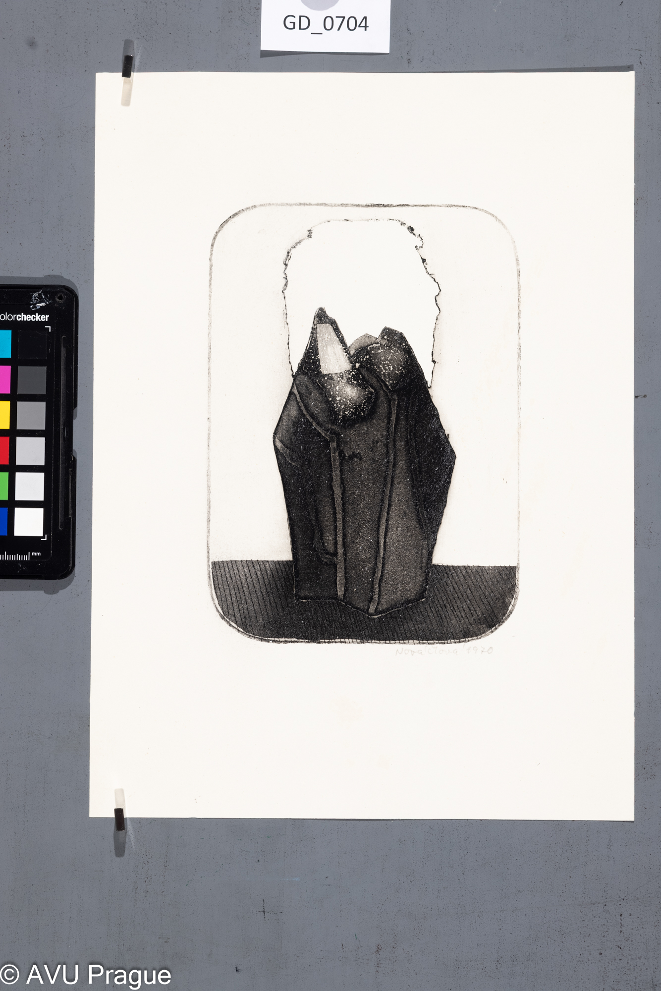 Zuzana Nováčková, Krystal,1970, Lept / akvatinta - prolept,18,5 x 13,3, 31,8 x 23,1, Čepelák