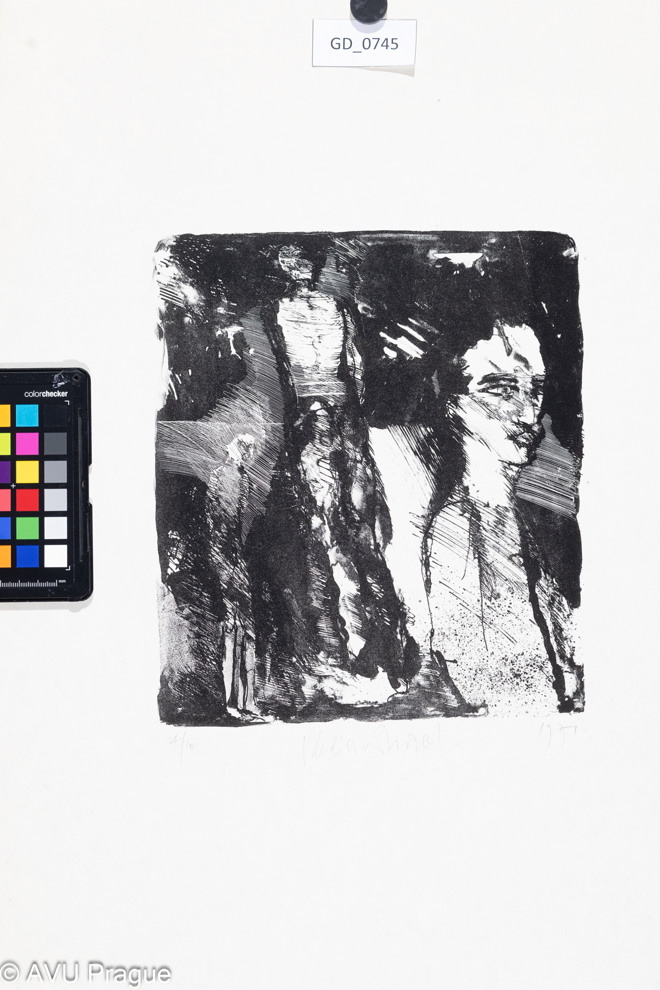 Vladímír ...Figury1971Litografie - tuž26,4 x 2361 x 42,7