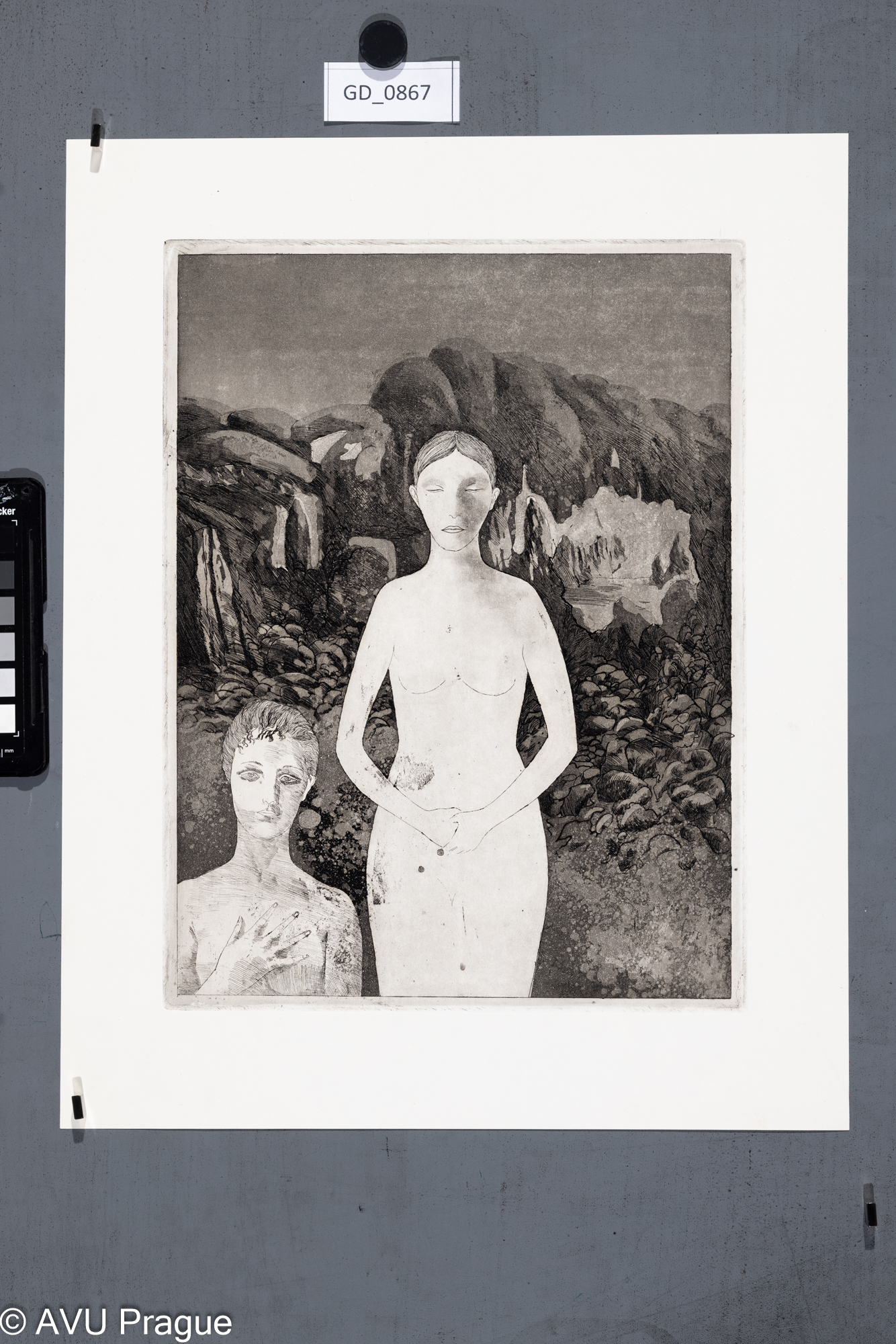 Neurčeno, Figurální kompozice - ženy, Lept / akvatinta, 32,2 x 24,5,41,6 x 33,