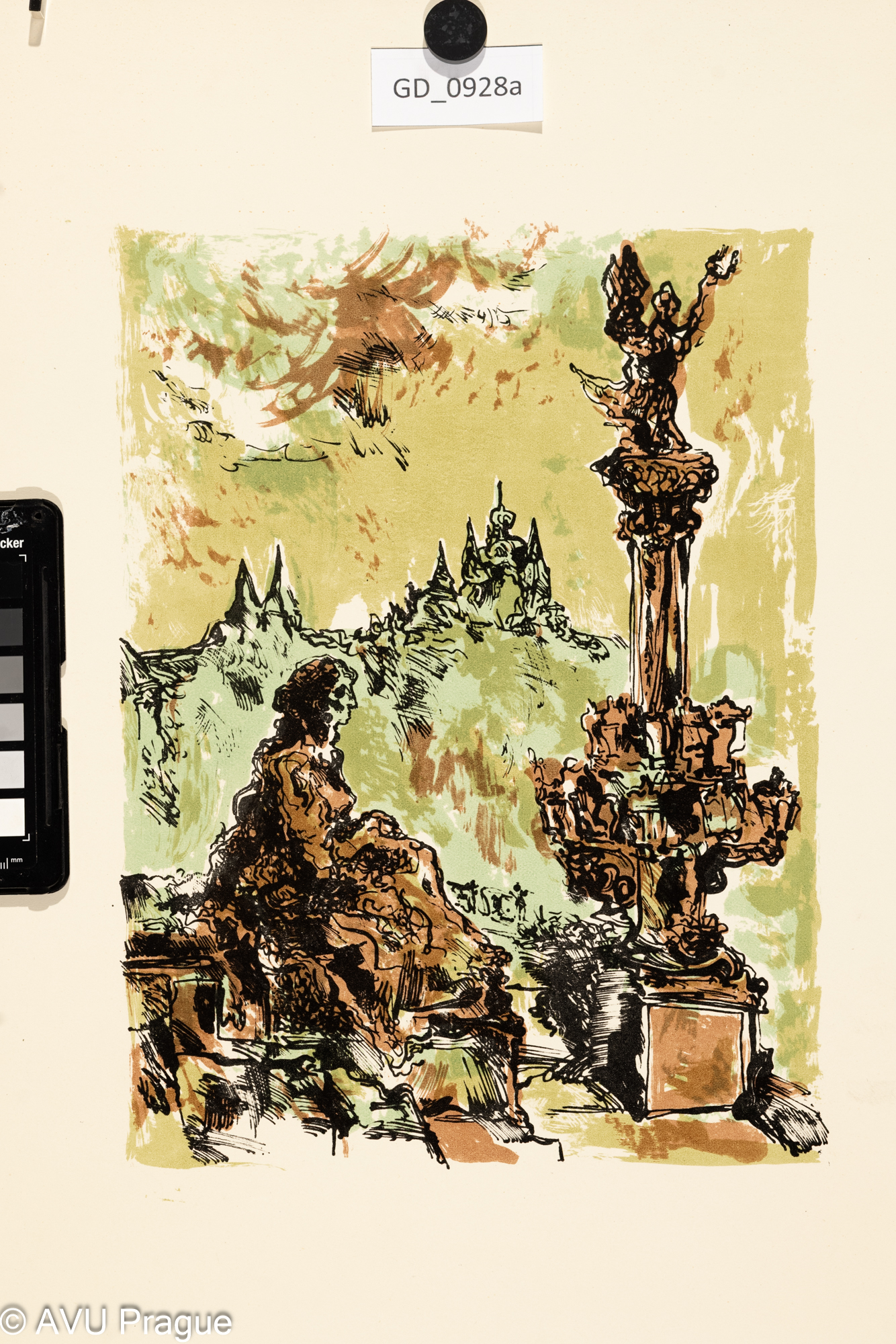 nezjištěno, U Rudolfína,Litografie - čtyři barvy, 29,5 x 22, 50 x 35