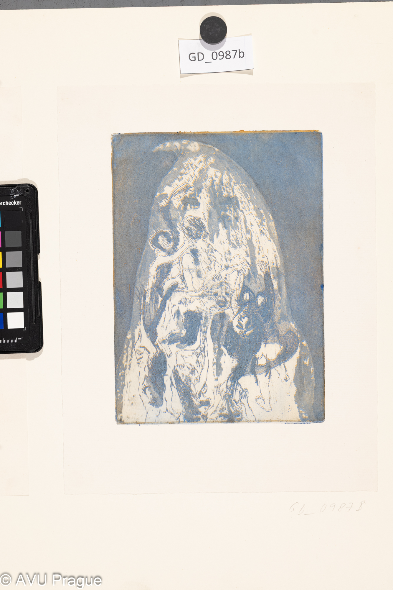 Luděk Filipský, abstraktní kompozice, 60. létaLept / akvatinta - dvě desky a barvy21,5 x 15,5, 30,4 x 22,9, Smetana