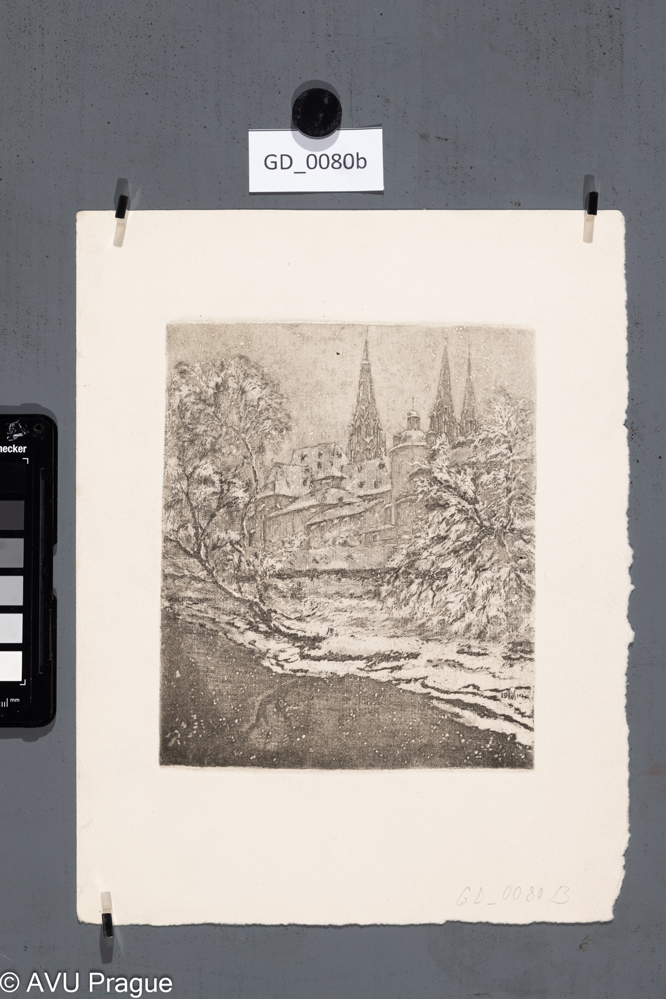 Pohled z Jeleního příkopu na Pražský hrad