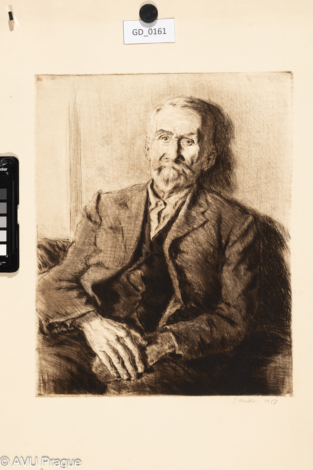 Portrét muže s knírem