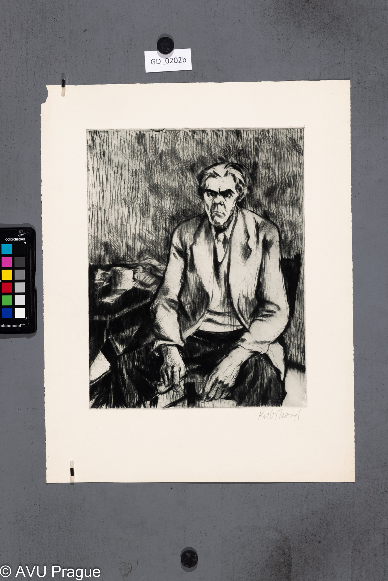 Portrét muže s dýmkou