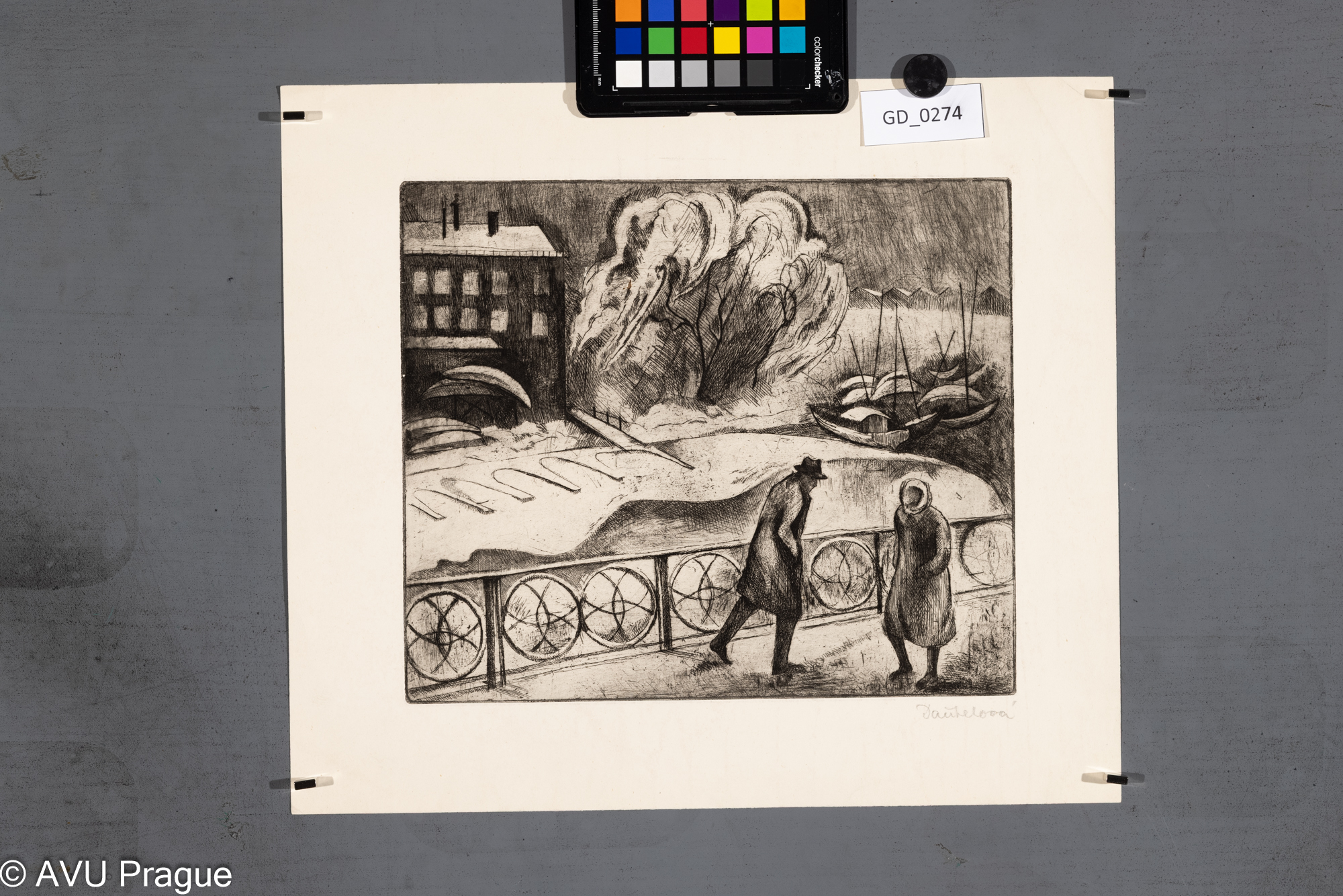 Nábřeží v zimně