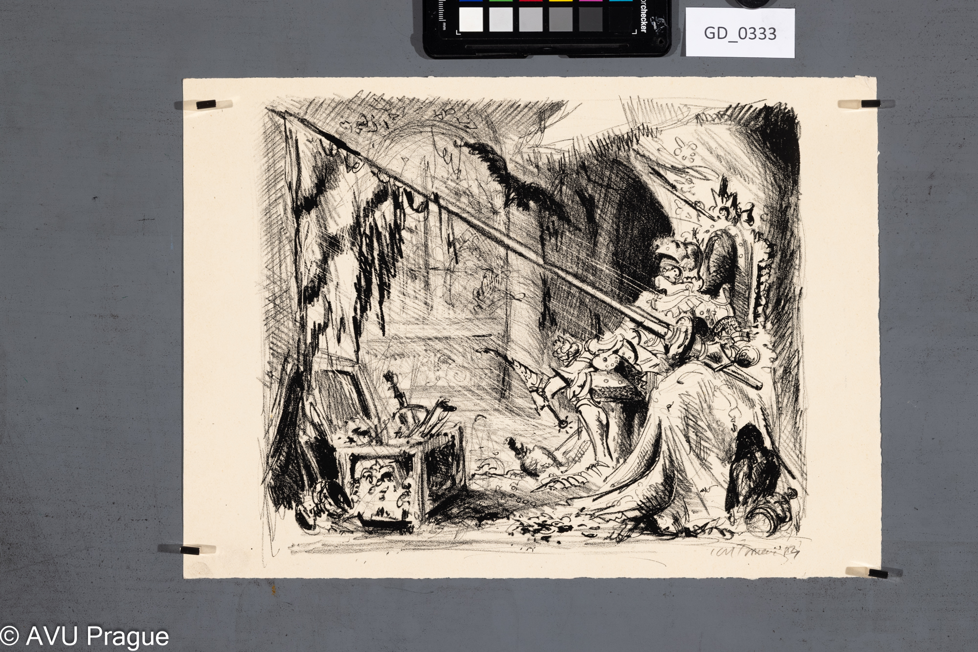 Ilustrace_ rytiřský výjev