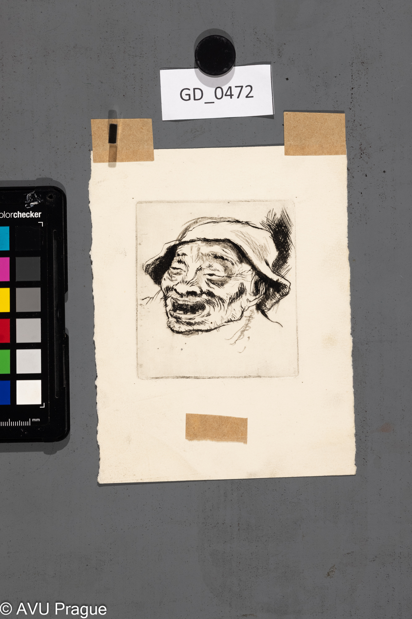 Studie smějícího se muže