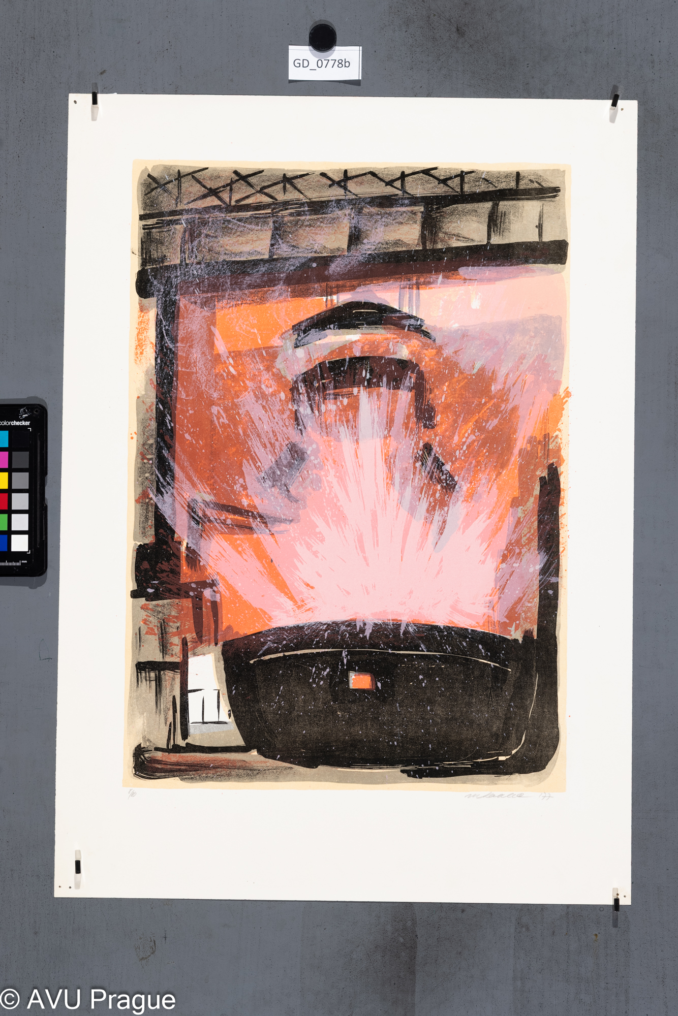 Jeřáb s pánví na Slévárně_Hutě